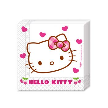 Servetele Hello Kitty hearts