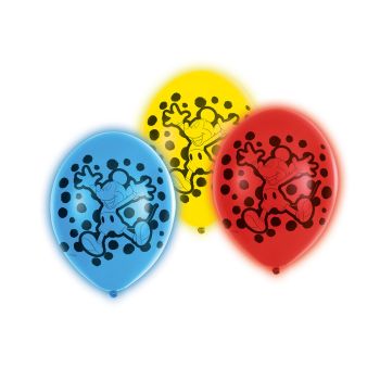 5 baloane Mickey Mouse cu led - 27.5 cm