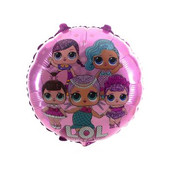 Balon folie LOL rotund 44 cm