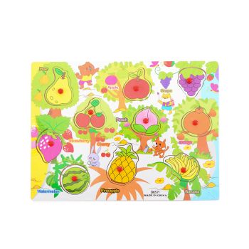 Puzzle din lemn cu fructe
