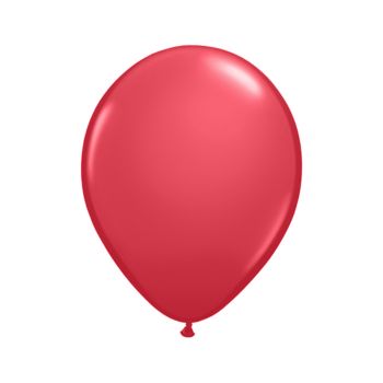 100 baloane rosu rubin- 25 cm