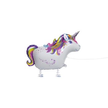 Balon folie unicorn walking - 86 cm