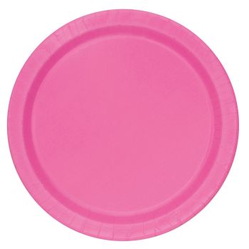 20 Farfurii roz- 17 cm