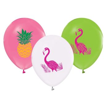 5 baloane Flamingo - 30 cm