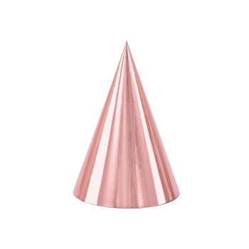 6 coifuri roz gold - 16 cm