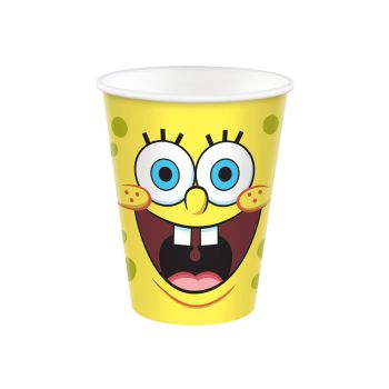 8 pahare Sponge Bob - 250 ml