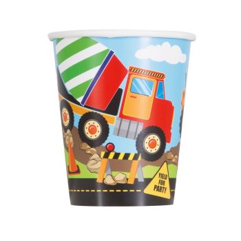 8 Pahare utilaje de construcții - 270 ml
