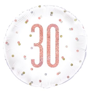 Balon aniversare 30 ani- 45 cm