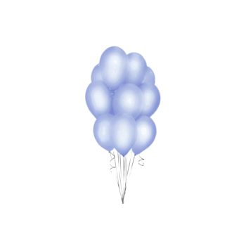 10 baloane bleu - 30 cm