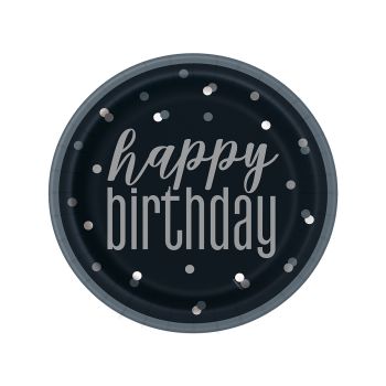 8 farfurii Happy birthday 22 cm