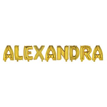 Baloane aurii nume ALEXANDRA