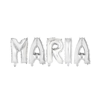 Baloane folie argintii nume MARIA