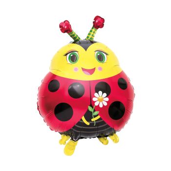 Balon folie buburuză- 63x48 cm