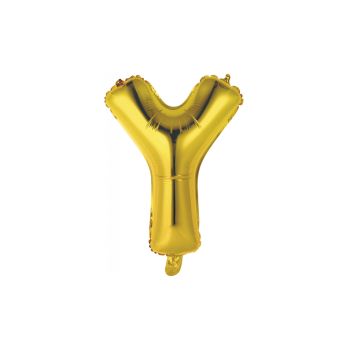Balon mini folie auriu litera Y - 33 cm