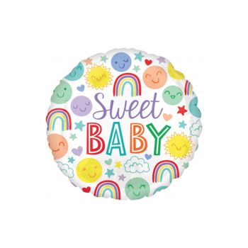 Balon rotund Sweet Baby - 43 cm