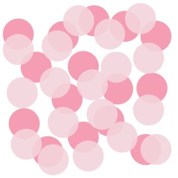 Confetti din hârtie Reveal Pink - 22 g