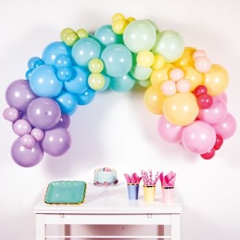 Ghirlandă DIY cu 78 baloane colorate