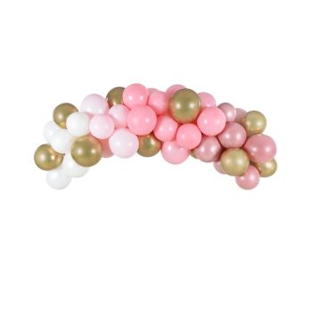 Ghirlanda DIY 60 baloane cu roz