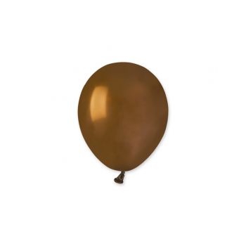 100 baloane maron închis Gemar - 12 cm