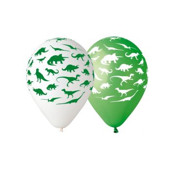 5 baloane cu dinozauri - 30 cm