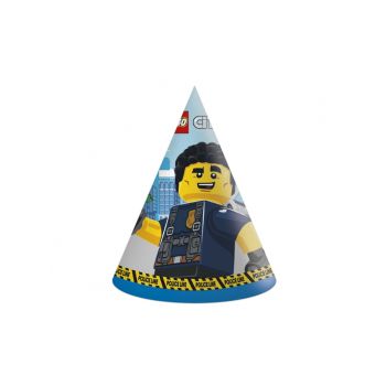 6 coifuri Lego City - 16 cm