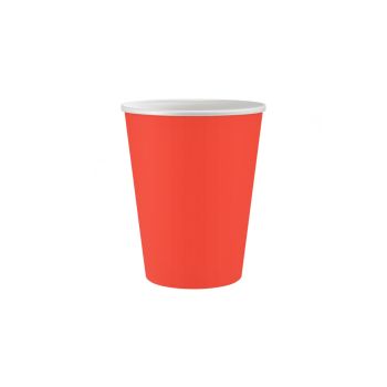 6 pahare roșii - 250 ml