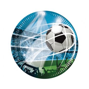 8 farfurii mari fotbal - 23 cm