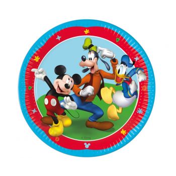 8 farfurii Mickey Rock The House - 23 cm