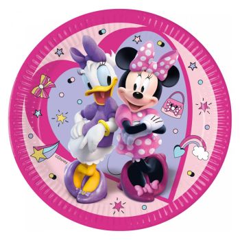 8 farfurii Minnie Junior - 23 cm