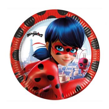 8 farfurii party Miraculous - 23 cm