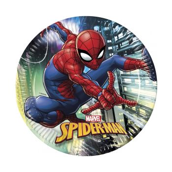 8 Farfurii Spiderman - 23 cm