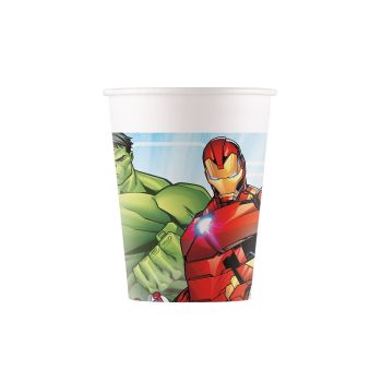 8 pahare party Avengers Mighty - 200 ml