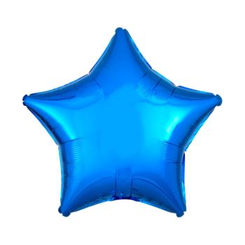 Balon albastru stea - 48 cm