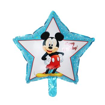 Balon stea Mickey Mouse - 42 cm