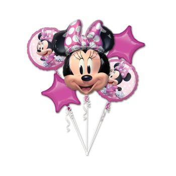 Buchet 5 baloane Minnie Mouse forever