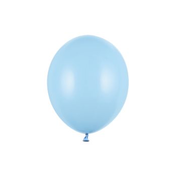 10 baloane bleu metalic - 27 cm