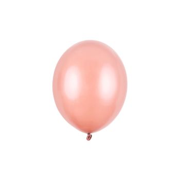 10 baloane roz gold metalic- 27 cm