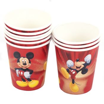 10 pahare Mickey Mouse - 200 ml