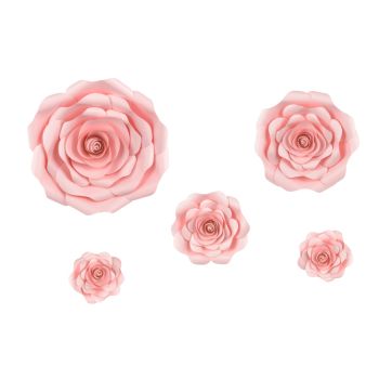 5 flori decorative roz