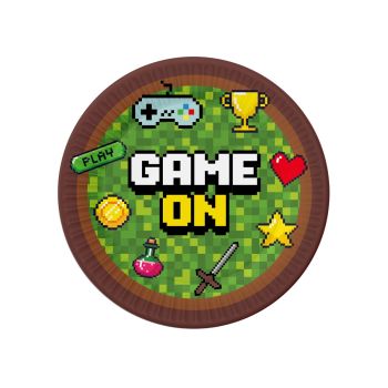 6 farfurii party Game On - 18 cm