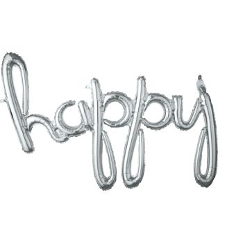 Balon argintiu Happy