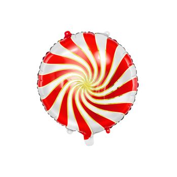 Balon folie acadea cu roșu - 43 cm