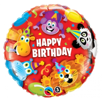 Balon folie Happy Birthday party - 43 cm