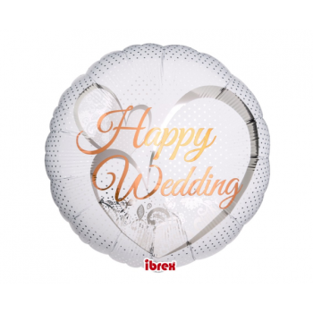 Balon folie Happy Wedding 36 cm