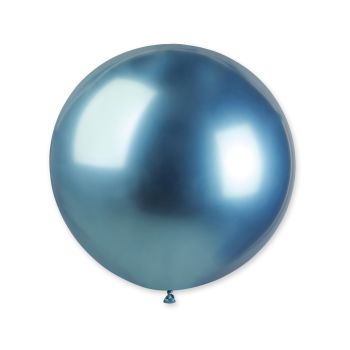 Balon jumbo albastru chrome Gemar - 80 cm