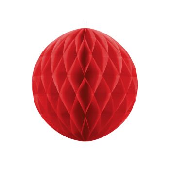 Decorațiune glob roșu - 20 cm