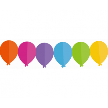 Ghirlanda baloane colorate din hartie