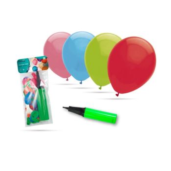 20 baloane colorate si pompa