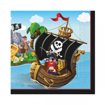 20 servetele cu pirati