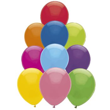 24 baloane colorate - 23 cm